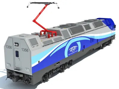 Exo ALP-45DP Locomotive Train 3D model