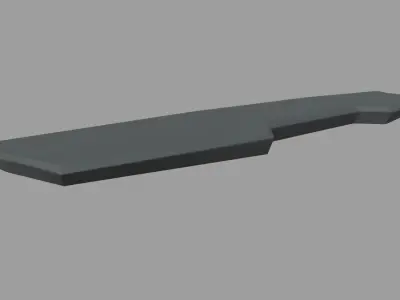 Car Spoiler 020 Low-poly 3D model