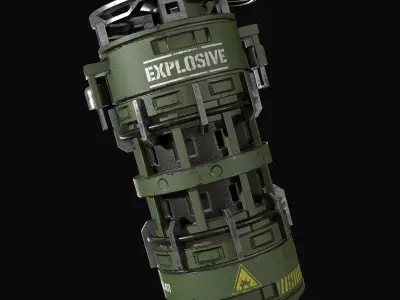 Grenade Concept-2 Low-poly 3D model
