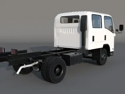 ISUZU N Series NPR 75-190 4 door 3D model