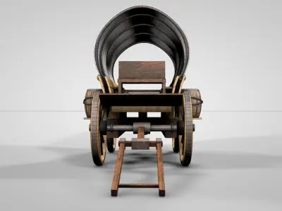 Wild West Cart 3D model