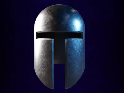 Medieval Helmet Low-poly 3D model