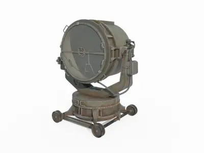 Large searchlight 3D model