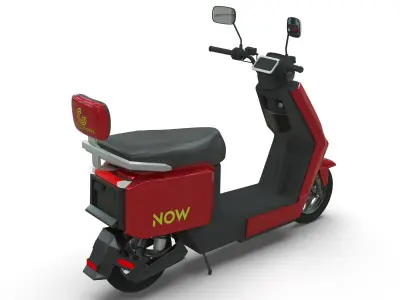 Electric scooter 3D model 4