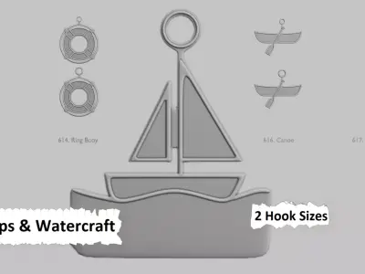 Vehicles Ships and Watercraft Pendant Pack Original Blend 3D print model