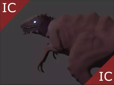 Dinosaur Dragon Monster Low-poly 3D model