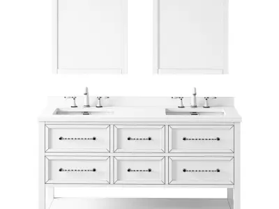 OVE Cameron 60 Midnight Blue Vanity 3D model