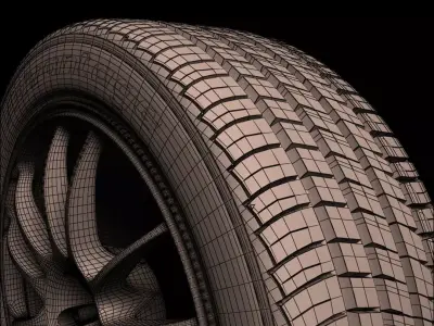 BFGoodrich Car Tire 3D model