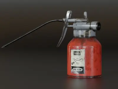 Oil Gun  Low-poly 3D model