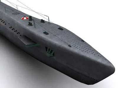 K-21 WWII Soviet Submarine 3D model