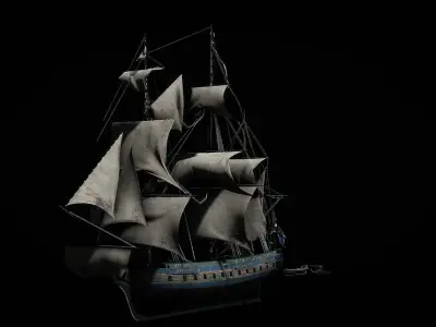 Sail Boat 3D model