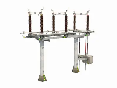 High Voltage Isolation Switch 2 3D model