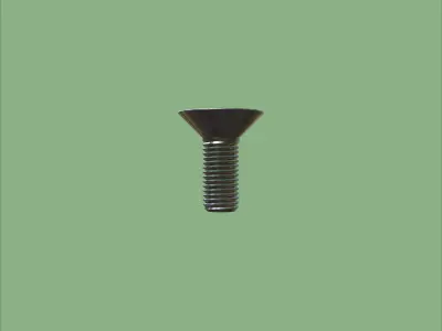Steel Stained M4 Bolt Allen Counter Sink PBR 4K 3D model