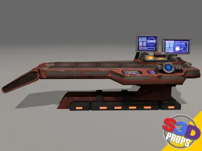 Scifi repair table 3D model