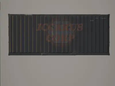 ISO Container Low-poly 3D model