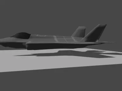 F35 Fighter Jet Low-poly 3D model