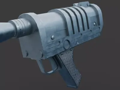 DX2 Disruptor Blaster Pistol Low-poly 3D model