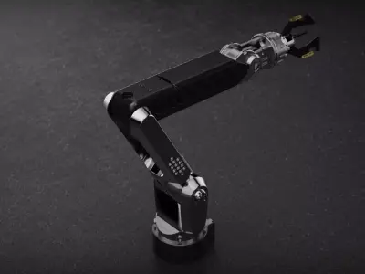 Robotic Arm technical industrial robot  3D model