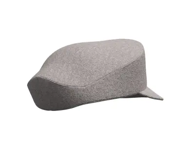 Grey Wool Hat 3D model