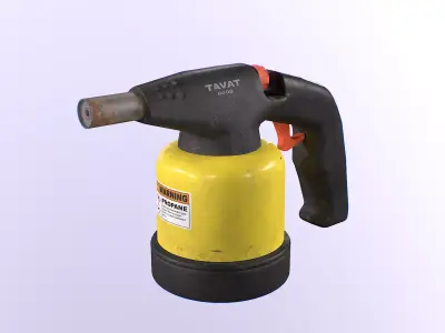 Blow torch Low-poly 3D model purchase