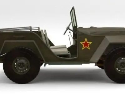 Military vehicle 3D model