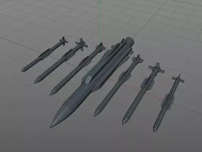 MISSILE BUNDLE 4-IN-1 3D model