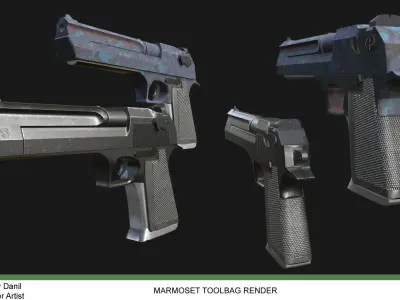 Desert Eagle  Low-poly 3D model