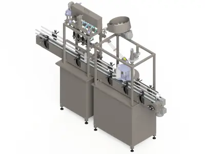 Advanced 3D Design of Filling and Capping Machine 3D model