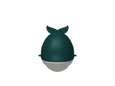 Whale Cartoon 3D model buy