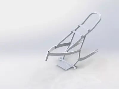 Bike Frame 3D model by pedromsilva