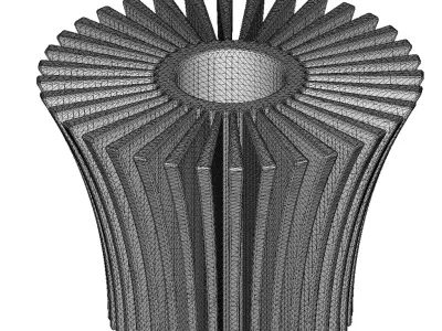Plastic Exquisite Heat Sink Toy 3D model