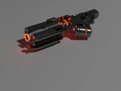 futuristic Gun Free 3D model