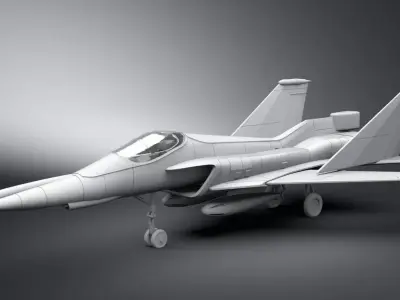 Mig242 Flamefox Scale model 3D print model