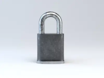 Padlock - 3D Asset 3D model