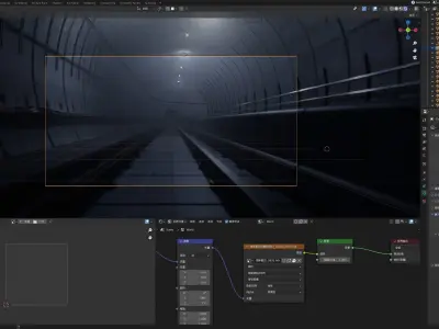 subway tunnel 3D model shop