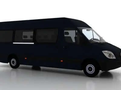 Mercedes Benz Sprinter L3H2 2009 Passenger EU 3D model