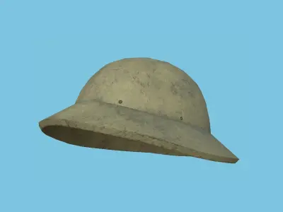Desert Soldier Helmet - Character Fashion Design Low-poly 3D model