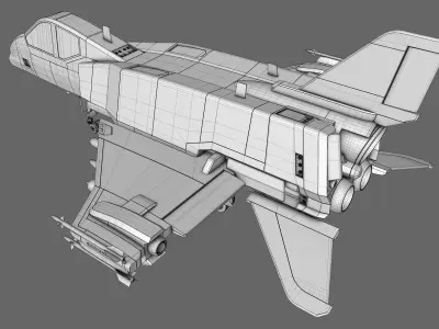 Sci-Fi Starfighter 3D model
