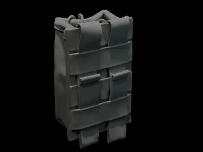 Marvelous Designer  AR15 Empty Ammo Pouch 3D model