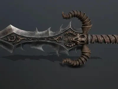 blade of death Low-poly 3D model