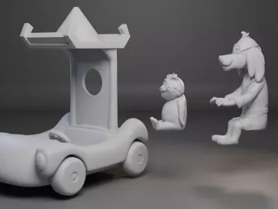 Hong Kong Phooey and Spot - 1974 Cartoon 3D print model