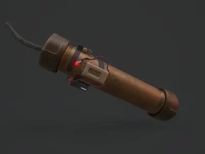 Custom Grenade - Models and Textures Low-poly Low-poly 3D model