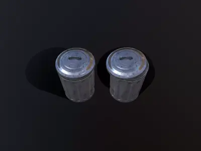 Garbage collector Free low-poly 3D model