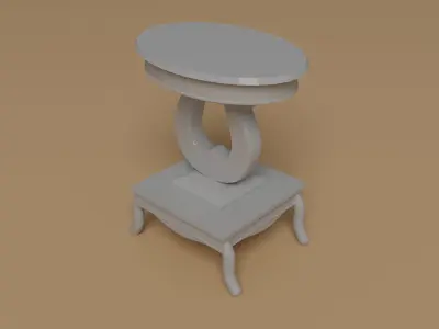 Porcelain Living room table Free 3D model