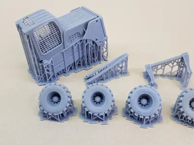 Bobcat S850 1 to 24 scale skidsteer  3D print model
