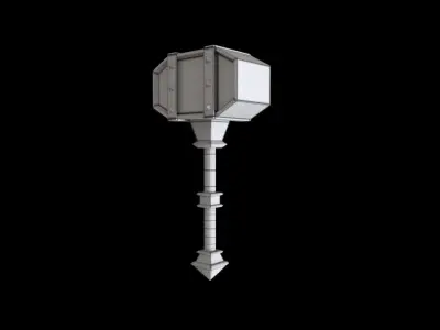 Game Ready Realistic Medieval Weapon Pack Low-poly 3D model