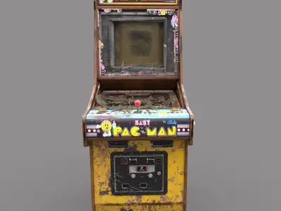 Old Arcade Machine 3D model