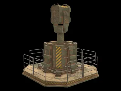 Dirty Turret-1-V1 3D model