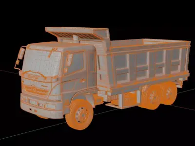 Hino Jumbo Ranger FM 320 Dump Truck 3D model