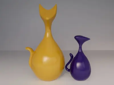 Cat sculpture 3D model 3D model